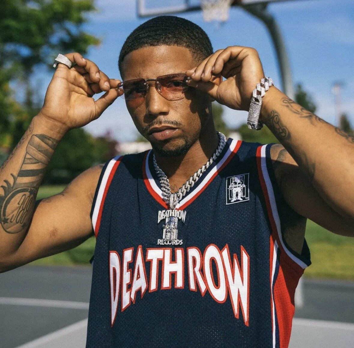 FILA Maglia da basket Death Row Records 2XL