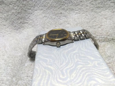 Q&Q Quartz Watch Black Dial Silver Adj Band WR Women New  display picture 2