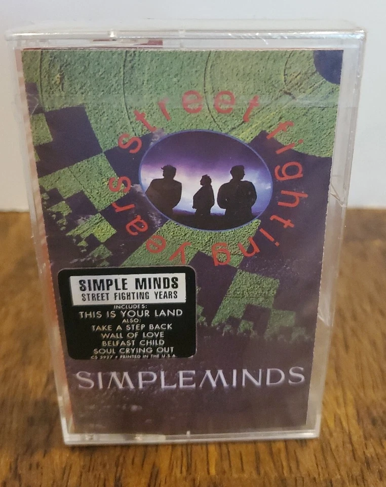 Vintage Original 1989 Simple Minds Cassette Tape "Street Fighting Years" NEW - Image 2 of 4
