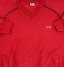 vintage 80s LEVI  s Levi Strauss Pullover Sweatshirt MEDIUM pockets sweater tee