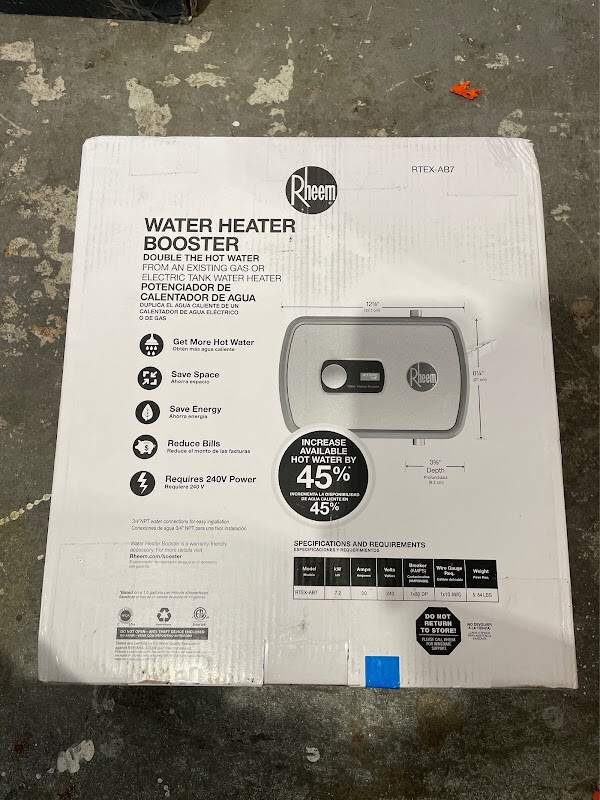 Rheem RTEXAB Water Heater Booster eBay