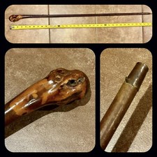 19th Century Umbrella Converted Into Usable Cane Museum Piece RARE