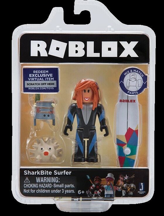 Roblox Sharkbite Surfer With Pufferfish 3in Figure Virtual Code For Sale Online Ebay - roblox nice dining toys