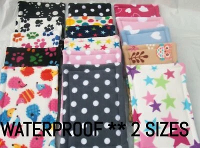 ** 2 SIZES **WATERPROOF** WEE PAD,GUINEA PIG BED,FLEECE CAGE LINER LAP PEE PAD - Image 1 of 4