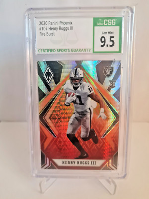2020 Panini Phoenix Fire Burst #107 Henry Ruggs III Rookie CSG 9,5