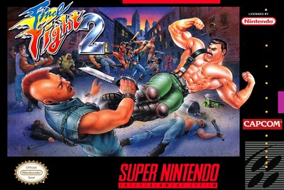Final Fight 2 BOX ART Super Nintendo SNES Premium POSTER MADE IN USA - SNE204