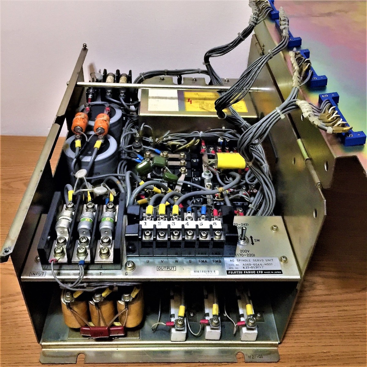 FUJITSU FANUC A06B-6044-H007 AC SPINDLE SERVO UNIT K27-01321F