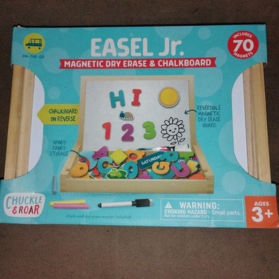 Chuckle & Roar Travel Easel Jr. Magnetic Dry Erase Chalkboard New In Box