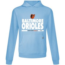 Men's Levelwear  Light Blue Baltimore Orioles Relay Center Stage Long Sleeve