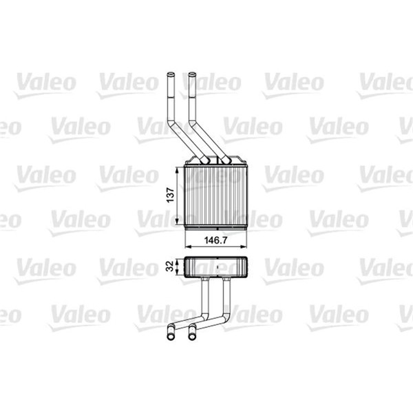Valeo WÄRmetauscher HeizungskÜHler Passend FüR Ford Transit 2000-2014-image