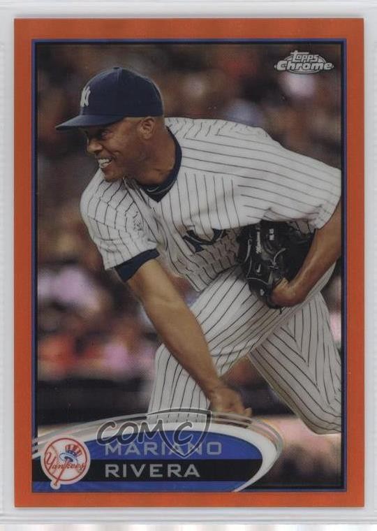 2012 Topps Chrome Retail Orange Refractor Mariano Rivera #150 HOF 0p0c