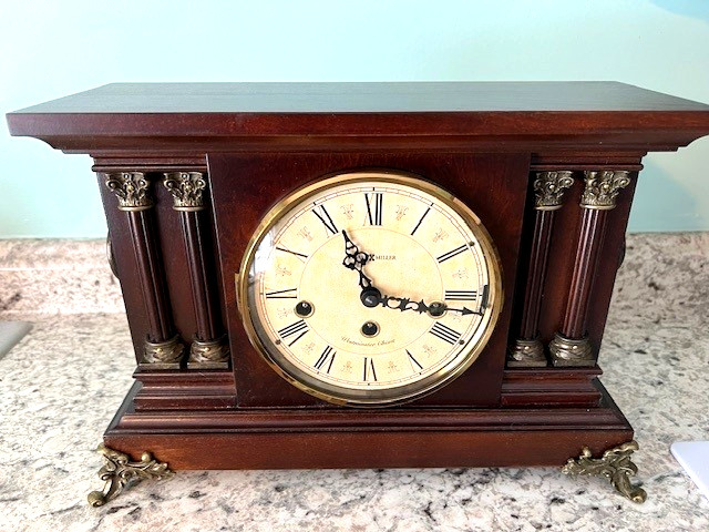 Howard Miller Mantel Clock # 630-212  "Circa"  Model.  New-O