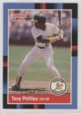 1988 Donruss Tony Phillips (Solid Blue Upper Left Corner) #221 0nr3