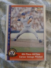 1993 Pacific Nolan Ryan Series 3 #239 6th Place All Time