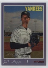2019 Topps Heritage High Number Hot Box Purple Refractor JA Happ #THC-547 1u6