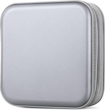 CD Case, DVDS Wallet Holder, CD/DVD Case 40 Discs Heavy Duty Silver