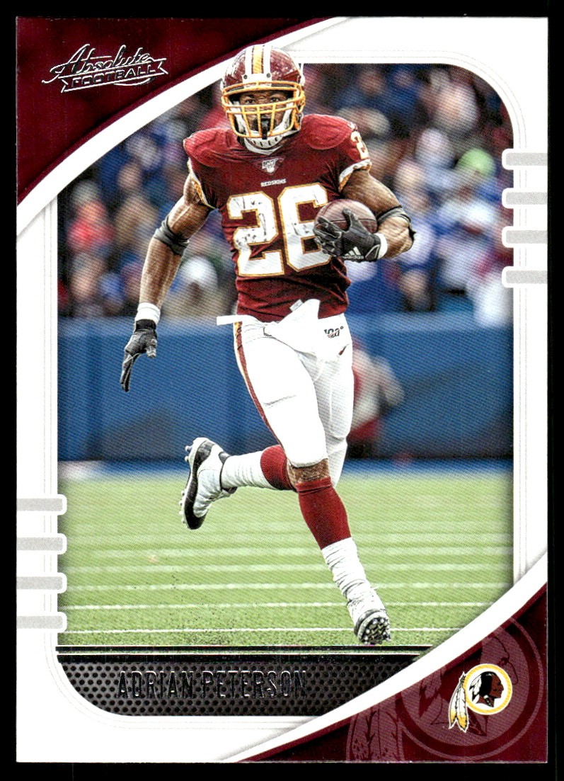 Adrian Peterson 2020 Panini Absolute #6 Redskins NFL READ FREE SHIP AutographDen