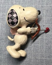 Peanuts Jim Shore Enesco Snoopy Cupid Mini Fi...