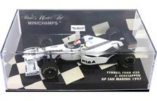 1/43 Tyrrell 025 Ford 1997 San Marino GP #18 White Black Diecast