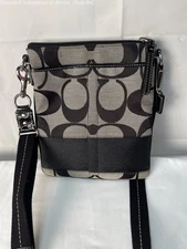 Gently Loved Certified Authentic Gray/Black Coach Cross Body Handbag
