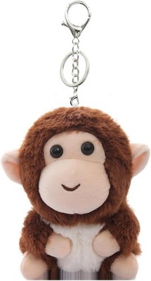 Plush Monkey Keychain Charm Accessories Handbag Tote Bags
