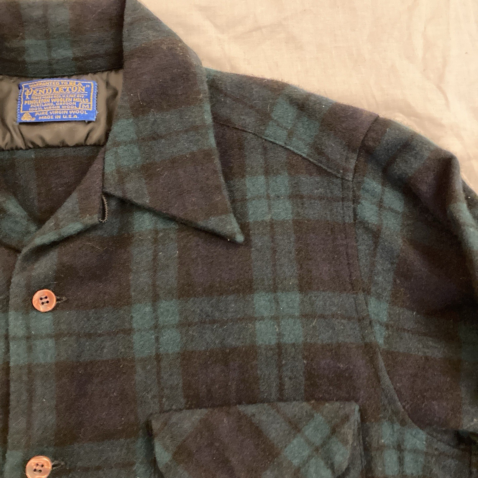 Pendleton Men’s Medium Wool Button Up Flannel Shi… - image 3