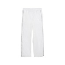 PUMA Dare To Relaxed Woven Pants Womens White Casual Athletic Bottoms 62980802