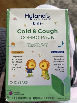 Hyland's Natural Kids Day & Night COLD & COUGH 4 fl oz Combo Pack Ages 2-12