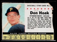 Don Hoak 1961 Post Cereal (F278-33) #130 Box Version Pittsburgh Pirates