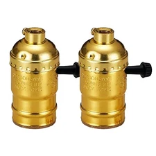 3-Way Lamp Socket Replacement, Low-Medium-High Settings Adjustable with Switch 