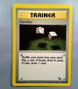 ギャンブラー Gambler 旧裏 Old Back 1st Edition Gambler Pokemon Card | eBay
