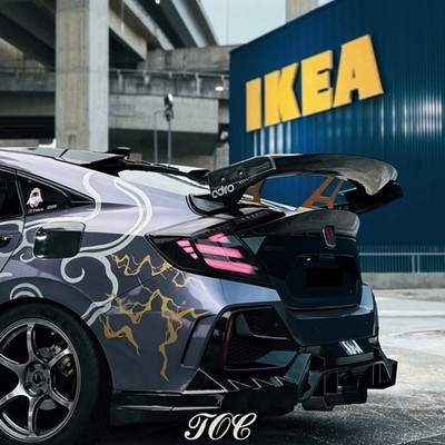 For 2016-2021 10th Gen Honda Civic Sedan EX EXL EXT RGB Smoked LED Tail Lights