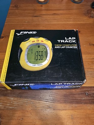 Finis Lap Track Swim Computer & Lap Counter  Tested w/Suction Cups Pool Timer