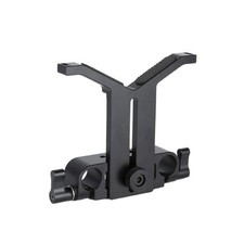 15mm Lens Support Bracket Dual Rod Clamp Universal for 50mm - 140mm Long Lens...