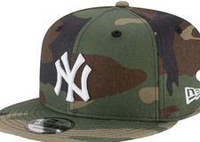 NEW YORK YANKEES OFFICIAL NEW ERA 9FIFTY BASIC LOGO CAMO SNAPBACK HAT CAP