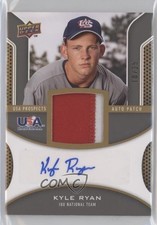 2009 Upper Deck Signature Stars USA Prospects 10/25 Kyle Ryan Patch Auto 0s3