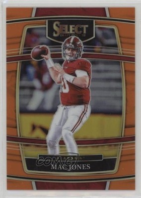 2022 Panini Select Draft Picks Concourse Orange Prizm /49 Mac Jones #42 0a6