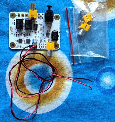 TTL Digital Audio to RCA Coaxial & Optical TOSLINK Converter Board Assembled Tes