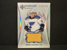 2023 Ultimate Collection Rookies Jersey /599 Hugh McGing #162 Rookie RC NHL