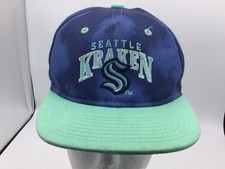 Seattle Kraken-Youth Kids Adjustable Blue Hat Cap SnapBack X2