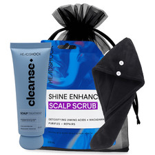 Hair Mask & Scalp Scrub Set with Microfibre Hair Towel (Cleanse)