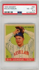 1933 Goudey Willis Hudlin #96 PSA 4.5