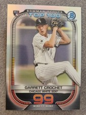 2021 Bowman Chrome Scouts Top 100 Refractors Garrett Crochet  - Boston Red Sox 