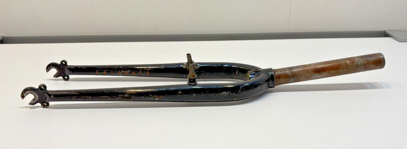 Fairdale Black Steel 26" QR Rim Brake Fork 190mm 1-1/8" Threadless READ