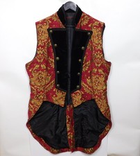 PENTAGRAMME Gothic Aristocrat Embroidered Velvet Vampire Vest JX901 Men's XXXL