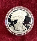 Lot of 2 - US Mint 1995 American Eagle Proof 1 oz Silver Coin w/ Box & COA
