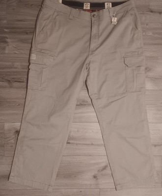 NWT RedHead RH Fulton Flannel Lined Cargo Pants Men s Sz 42x30 Beige Flex Fit