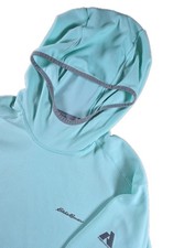 Eddie Bauer Hoodie Mens MEDIUM Freeshade First Ascent Pullover Fishing TEAL