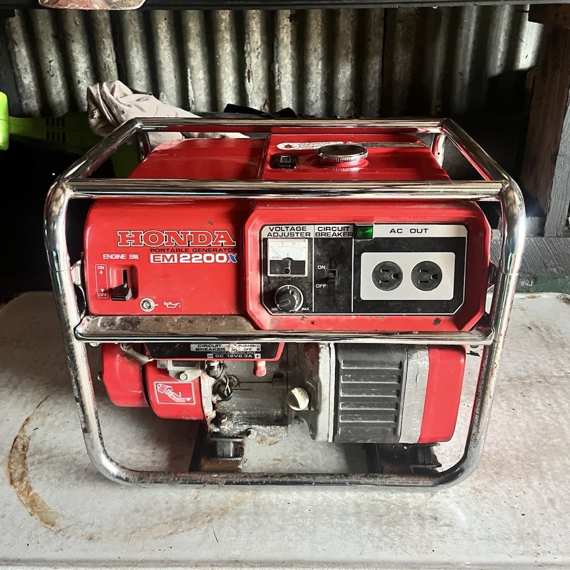 Honda EM2200X Portable Generator GX140 4-Stroke 120V 2200W Red | eBay