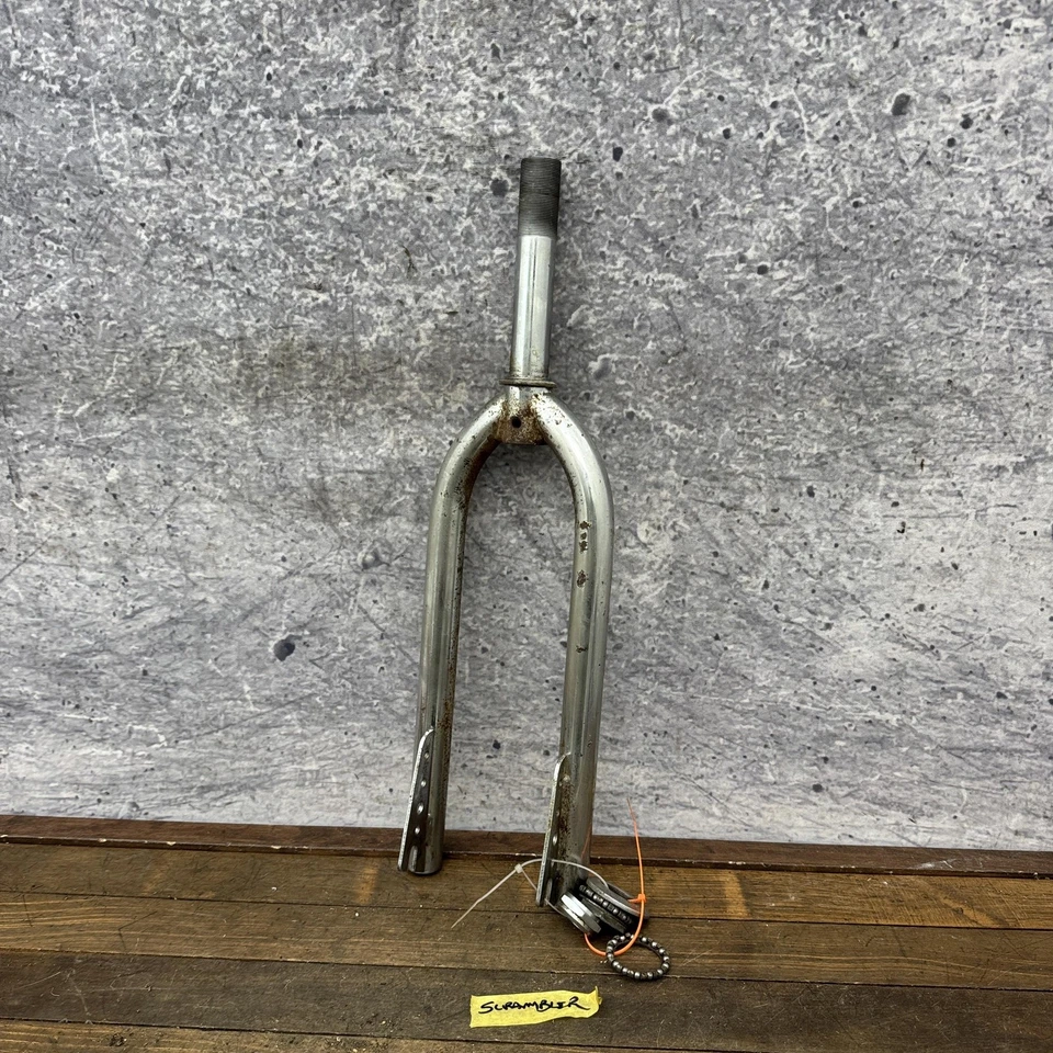 Horquilla BMX Schwinn Scrambler de colección acero cromado roscado 20 cojinetes de auriculares Foto 4 de 4